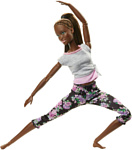 Barbie Made To Move Doll - Original with Brunette Ponytail FTG83