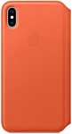 Apple Leather Folio для iPhone XS (теплый закат)