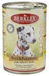 Berkley (0.4 кг) 6 шт. Паштет для собак. Говядина с картофелем