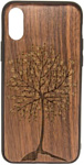 Case Wood для Apple iPhone X (грецкий орех, лето)