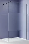 Aquatek Walk in с держателем 120x200 AQ.WI.120.3BL (черный/прозрачное стекло)