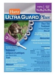 Hartz UltraGuard Plus капли от клещей и блох на холку для собак весом 14–27 кг 4,1 мл