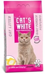 Cat's White, с ароматом детской присыпки, 10кг