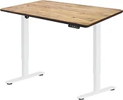 ErgoSmart Wooden Electric Desk Prime 1300х750х27 мм (прямой край, дуб натуральный/белый)