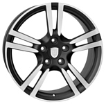 WSP Italy W1054 9.5x21/5x130 D71.6 ET53 Dull Black Polished
