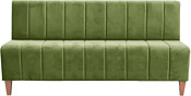Brioli Руди полоса трехместный (микровелюр, В26 зеленый)