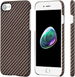 Pitaka MagEZ Case Pro для iPhone 7 (twill, черный/розовое золото)