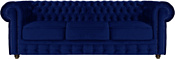 Brioli Честер Классик трехместный (микровелюр, В69 синий)