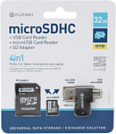 Platinet PMMSD32CR4 32GB + SD adapter