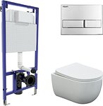 Berges Wasserhaus Ventas Rimless + Visam Slim 525 EX-043237 (с сиденьем)