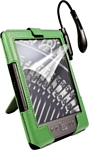 Tuff-Luv Kindle 4 Sleek Jacket Green + Spark Light (E10_31+D1_29)