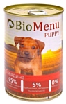 BioMenu (0.41 кг) 12 шт. Puppy консервы для щенков с говядиной