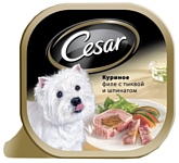 Cesar (0.1 кг) 1 шт. Куриное филе с тыквой и шпинатом