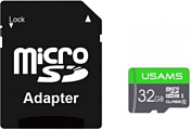 Usams US-ZB118 High Speed TF Card 32GB (с адаптером)