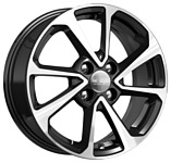 K&K КС861 6x15/4x100 D60.1 ET50 алмаз черный K&K КС861 6x15/4x100 D60.1 ET50 алмаз черный