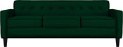 Brioli Берн трехместный (экокожа, L15 зеленый)