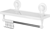 Swed House  Bathroom Shelf With Hooks R5180