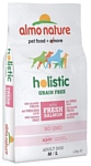 Almo Nature (12 кг) Holistic Adult Dog Grain Free Fresh Salmon M-L