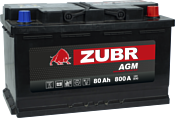 Zubr AGM R+ Турция (80Ah)