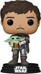 Funko Bobble Star Wars Mandalorian Mandalorian with Grogu 54525