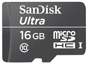 SanDisk Ultra microSDHC Class 10 UHS-I 30MB/s 16GB + SD adapter