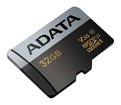 ADATA Premier Pro microSDHC UHS-I U3 V30 Class 10 (R95/W90) 32GB + SD adapter