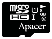Apacer microSDHC Card Class 10 UHS-I U1 8GB