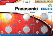 Panasonic CR2032 Li-Ion 900 mAh 6 шт. (CR-2032EL/6BP)