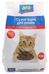 Aro (0.4 кг) Сухой корм для кошек с говядиной