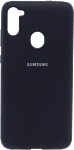 EXPERTS Original Tpu для Samsung Galaxy A11/M11 с LOGO (темно-синий)