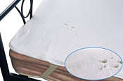 Бэлио Непромокаемый хлопок-махра на 4-х резинках 70x160