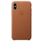 Apple Leather Case для iPhone XS Saddle Brown