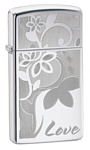 Zippo Slim Love Flower (24816-000003)