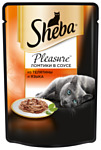 Sheba Pleasure ломтики в соусе из телятины и языка (0.085 кг) 1 шт.