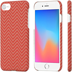 Pitaka MagEZ Case Pro для iPhone 8 (herringbone, красный/оранжевый)