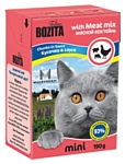 Bozita Feline MINI chunks in sauce with Meat mix (0.19 кг) 16 шт.