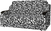 Асмана Виктория 120 с декором (рогожка завиток черный)