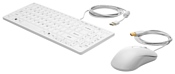 HP 1VD81AA Keyboard and Mouse Healthcare Edition White USB