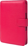 CE Compass Red Leather Folio Case Cover For Amazon Kindle 4