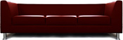 Brioli Дедрик трехместный (экокожа, L16 вишневый)