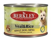 Berkley (0.2 кг) 1 шт. Паштет для собак #5 Телятина с рисом