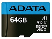 ADATA Premier microSDXC UHS-I U1 V10 A1 Class10 64GB