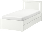 Ikea Сонгесанд 200x90 (белый, 2 ящика, без основания) 492.409.99