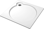 Cezares 90x90 TRAY-S-A-90-56-W (белый)