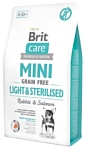 Brit (2 кг) Care Mini Light & Sterilised