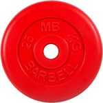 MB Barbell Стандарт 51 мм (1x25 кг, красный)