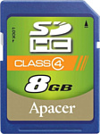 Apacer SDHC Class 4 AP8GSDHC4-R 8GB