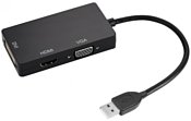 USB 2.0 тип A - DVI/HDMI/VGA USB 2.0 тип A - DVI/HDMI/VGA