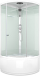 Domani-Spa Simple 110 High (белый/прозрачное стекло)