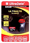 UltraData Ultimate microSDXC class 10 UHS-I U1 64 GB + USB Card Reader